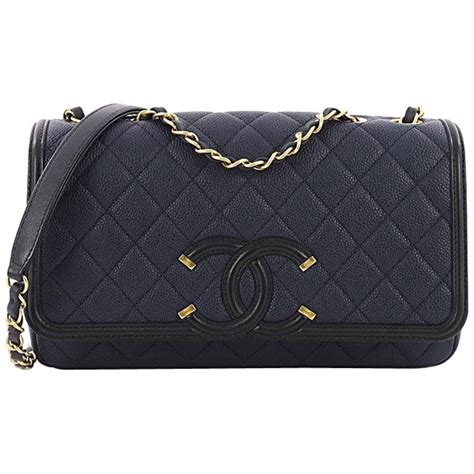 chanel filigree flap bag size|Chanel small vs medium flap.